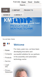 Mobile Screenshot of kmt-montagetechnik.de